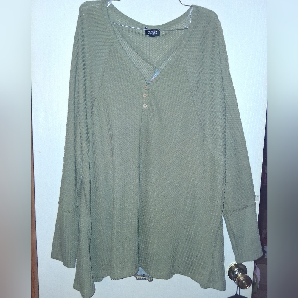Gigio Olive Green Women's Top